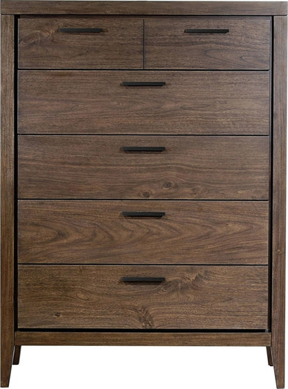 Modus Furniture - Boracay Five Drawer Walnut Chest in Wild Oats Brown (2024) - LWY684A view 2