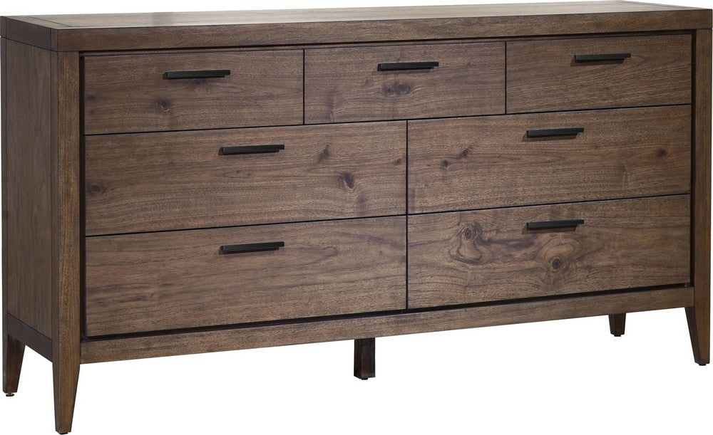 Modus Furniture - Boracay Seven Drawer Walnut Dresser in Wild Oats Brown (2024) - LWY682A view 1