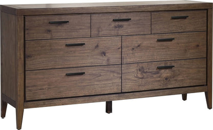 Modus Furniture - Boracay Seven Drawer Walnut Dresser in Wild Oats Brown (2024) - LWY682A view 1