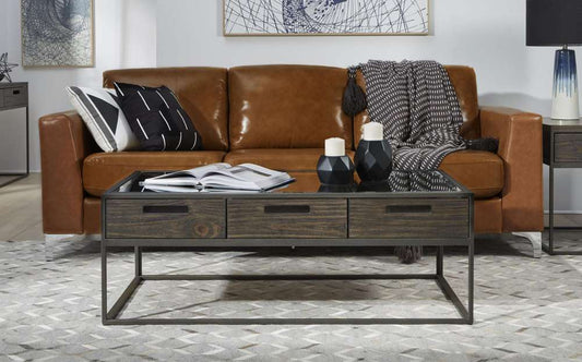 Modus Furniture - Bradley Three-Drawer Coffee Table in Chalet - 5Z8621_CLOSEOUT veiw 1