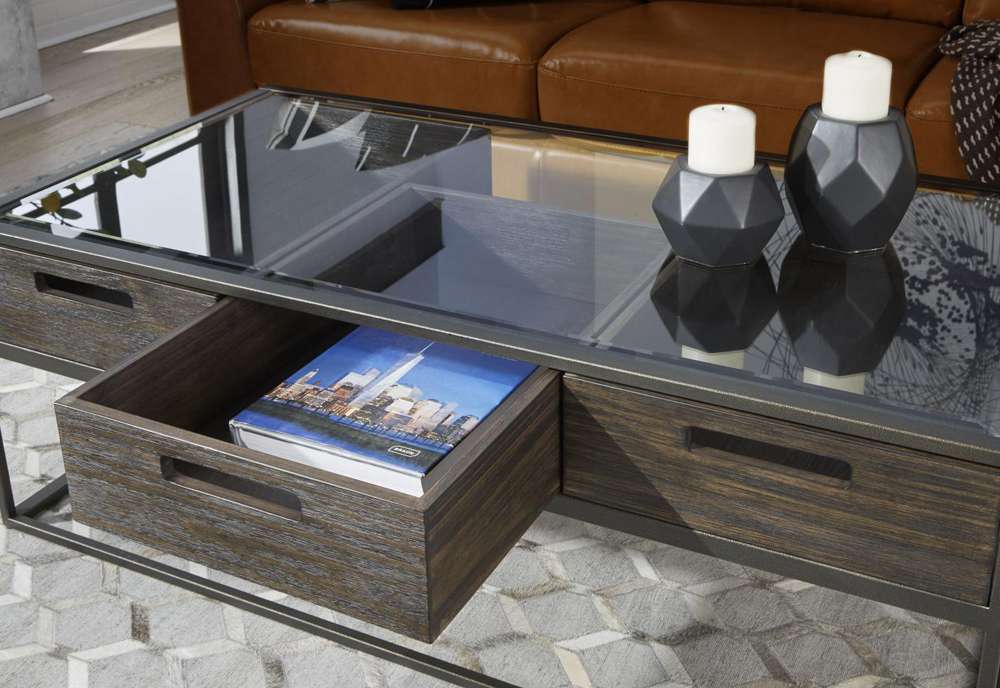 Modus Furniture - Bradley Three-Drawer Coffee Table in Chalet - 5Z8621_CLOSEOUT veiw 4