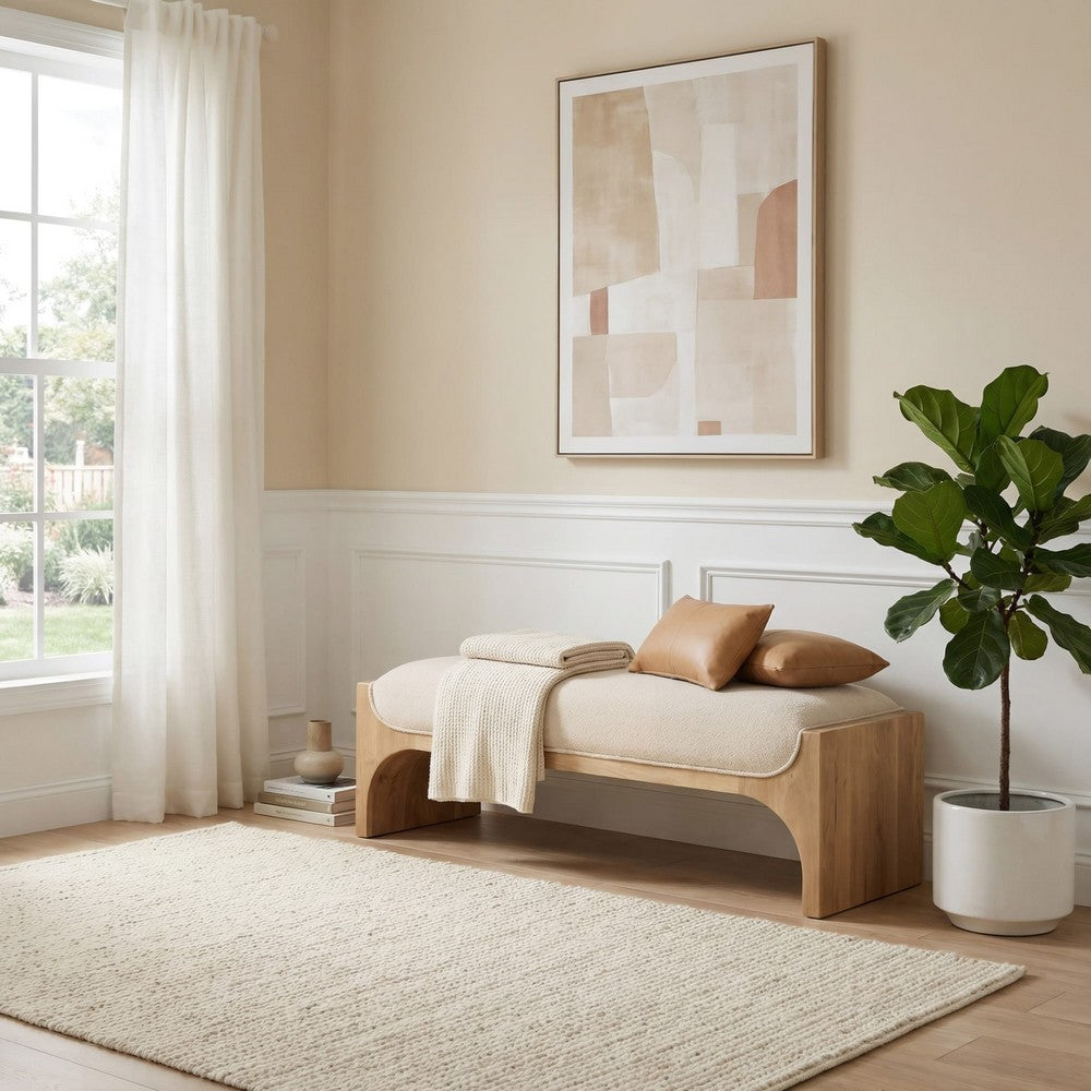 Modus Furniture - Brentwood Bench - Bthrb/Brch - VV2K88 view 7
