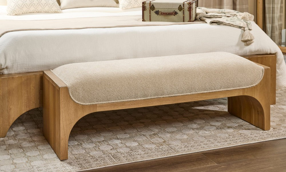 Modus Furniture - Brentwood Bench - Bthrb/Brch - VV2K88 view 8