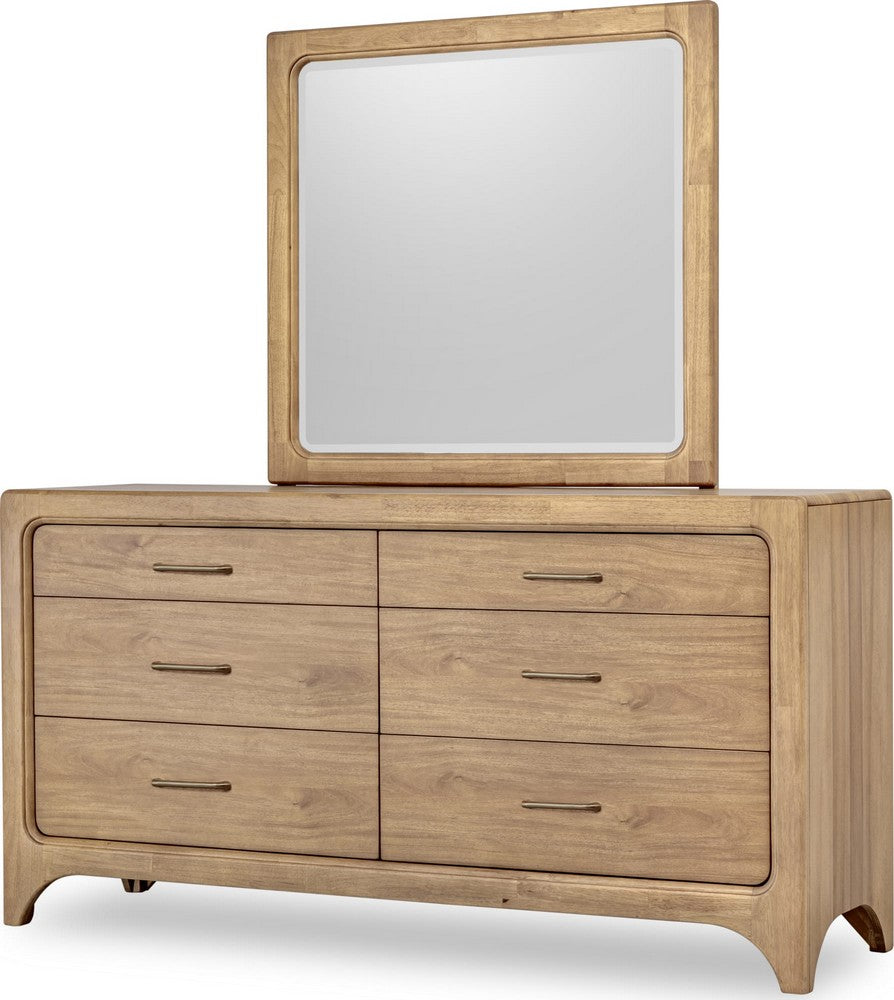 Modus Furniture - Brentwood Drs Mirror - Brioche - VV2K83 view 3