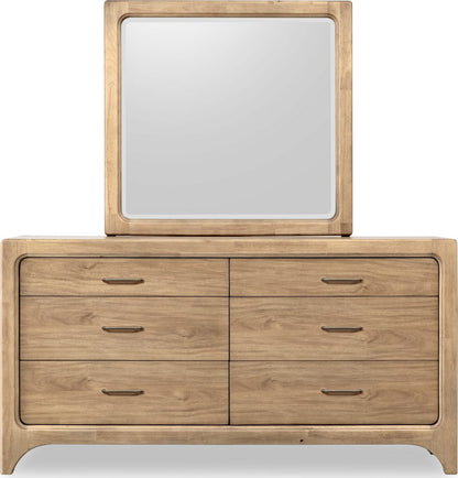 Modus Furniture - Brentwood Drs Mirror - Brioche - VV2K83 view 4
