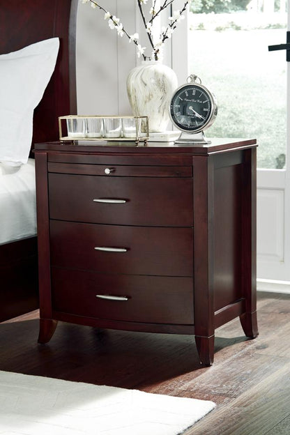 Modus Furniture - Brighton Charging Station Nightstand in Cinnamon - BR1581P veiw 1