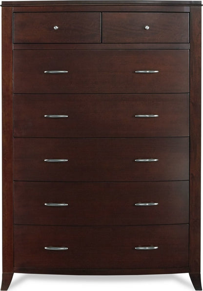 Modus Furniture - Brighton Seven Drawer Chest in Cinnamon (2024) - BR1584A view 2