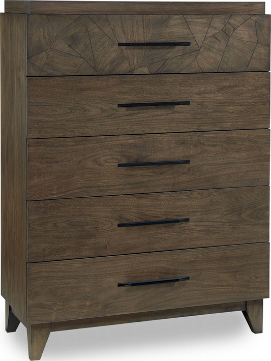Modus Furniture - Broderick Five-Drawer Chest  in Wild Oats Brown (2024) - EQY684A view 1