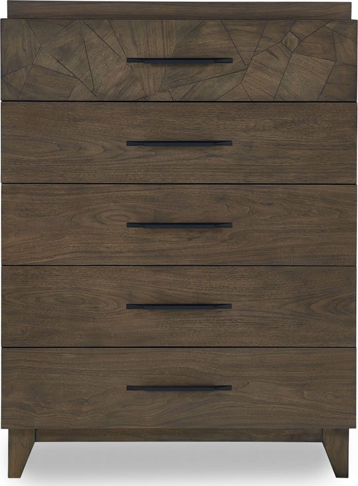 Modus Furniture - Broderick Five-Drawer Chest  in Wild Oats Brown (2024) - EQY684A view 2