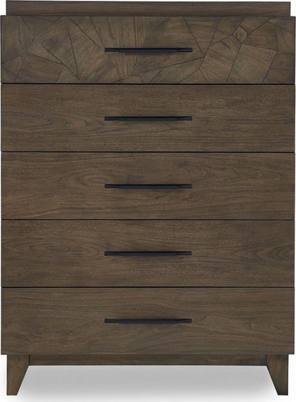 Modus Furniture - Broderick Five-Drawer Chest  in Wild Oats Brown (2024) - EQY684A view 2