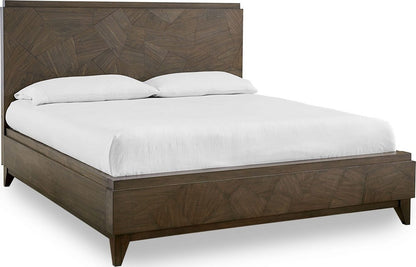 Modus Furniture - Broderick Panel Bed in Wild Oats Brown - EQY6A7 view 1