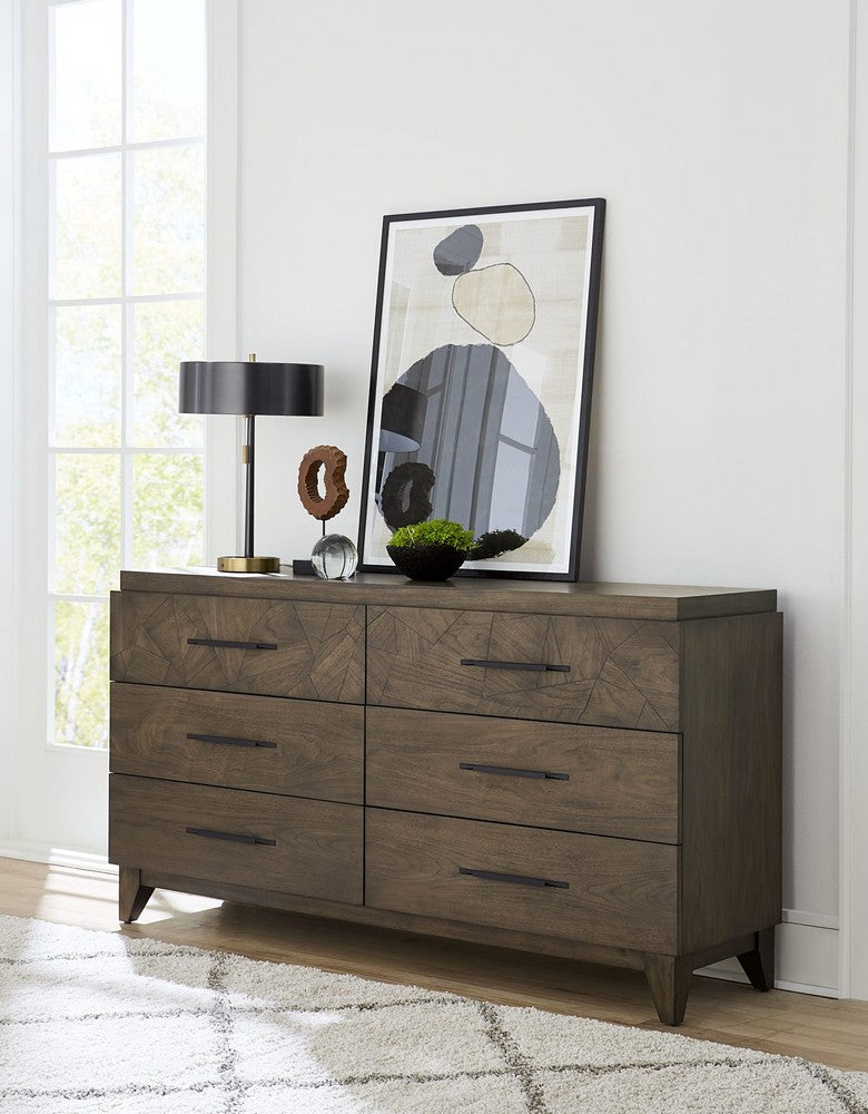 Modus Furniture - Broderick Six-Drawer Dresser  in Wild Oats Brown (2024) - EQY682A view 5