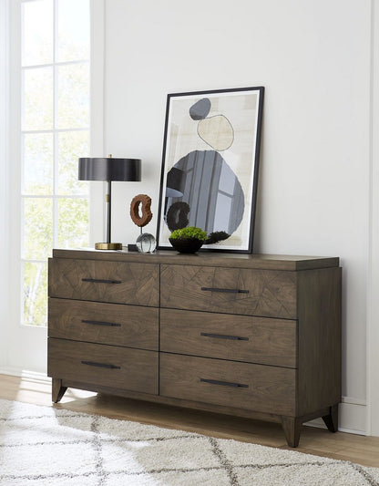 Modus Furniture - Broderick Six-Drawer Dresser  in Wild Oats Brown (2024) - EQY682A view 5