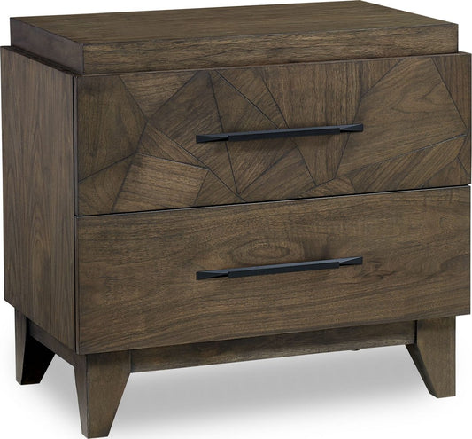 Modus Furniture - Broderick Two-Drawer Nightstand in Wild Oats Brown - EQY681 view 1