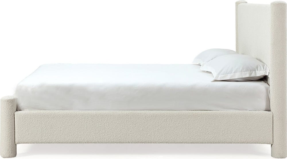 Modus Furniture - Burke California King-size Upholstered Platform Bed in Cottage Cheese Boucle (2026) - MQMZU6 view 3