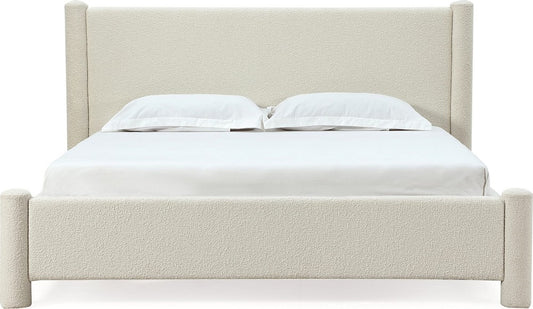 Modus Furniture - Burke California King-size Upholstered Platform Bed in Cottage Cheese Boucle - MQMZH6 view 2