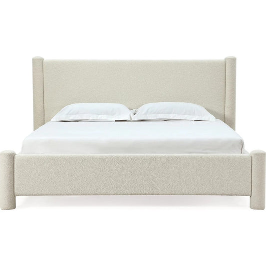 Modus Furniture - Burke Full-size Upholstered Platform Bed in Cottage Cheese Boucle (2026) - MQMZU4 view 2