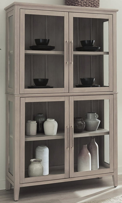 Modus Furniture - Camden Four Door Shiplap Curio in Chai - QATK80 view 3
