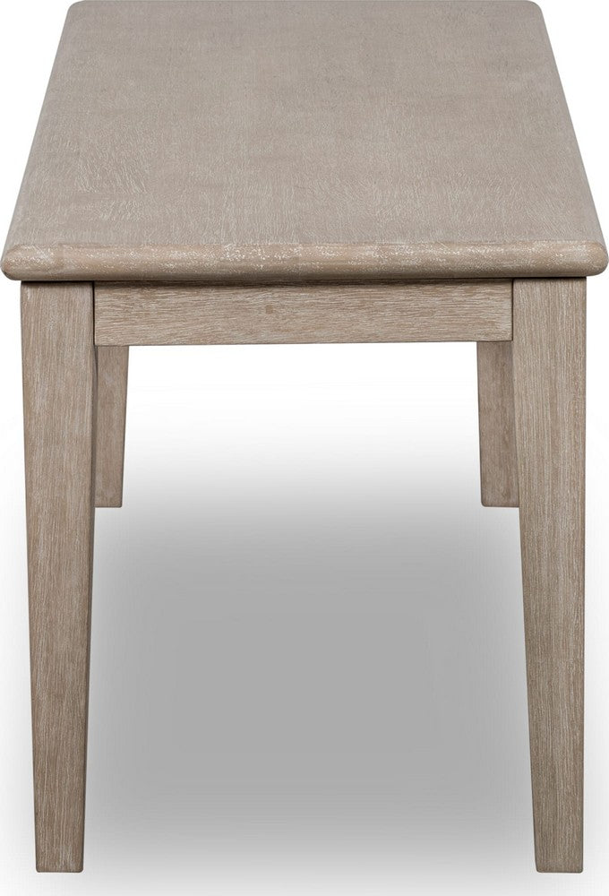 Modus Furniture - Camden Oak Wood Bench in Chai - QATK65 view 4