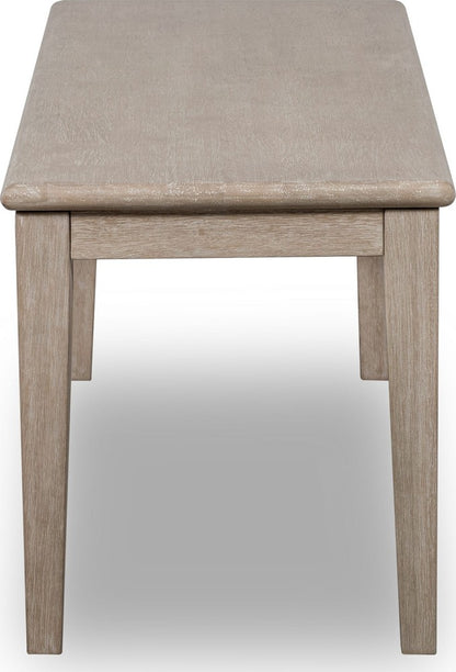 Modus Furniture - Camden Oak Wood Bench in Chai - QATK65 view 4