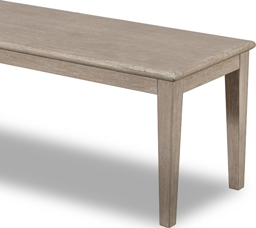 Modus Furniture - Camden Oak Wood Bench in Chai - QATK65 view 5