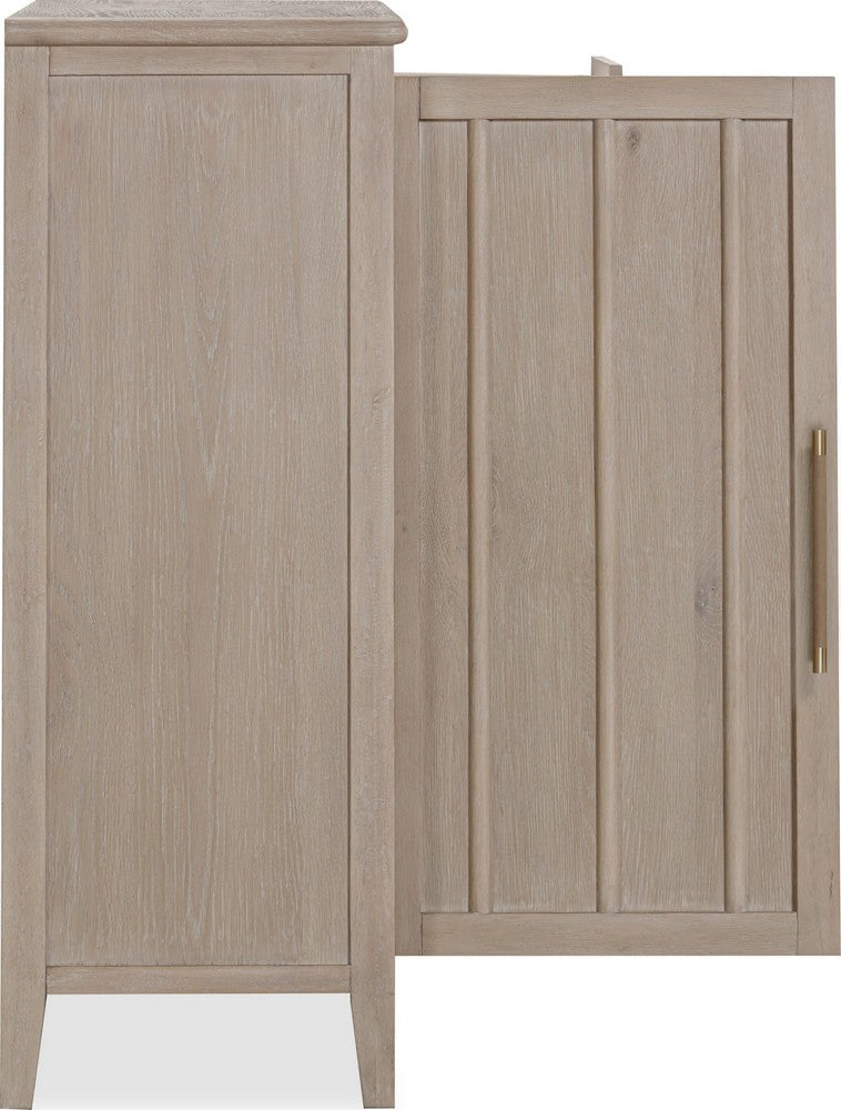 Modus Furniture - Camden Six Drawer One Door Oak Wood Chest in Chai - QATK86 view 4
