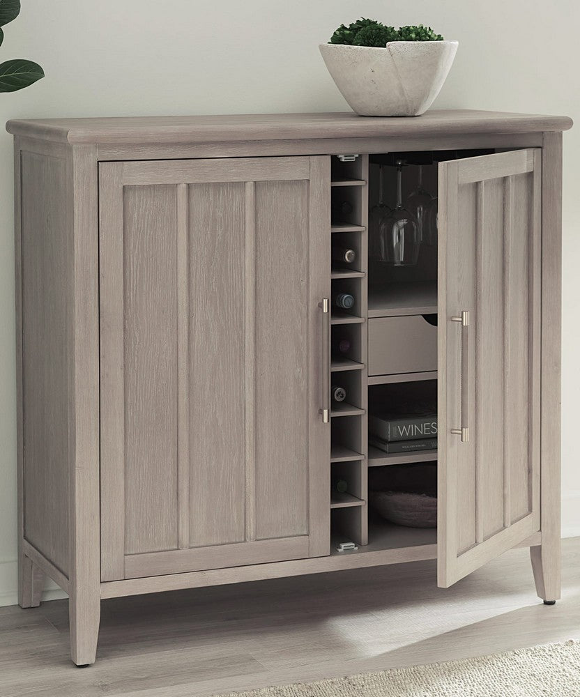 Modus Furniture - Camden Two Door Two Drawer Bar Cabinet with Stemware Rack and Wine Rack in Chai - QATK79 view 6