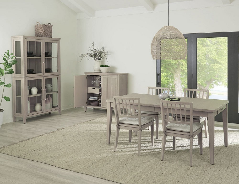 Modus Furniture - Camden Two Door Two Drawer Bar Cabinet with Stemware Rack and Wine Rack in Chai - QATK79 view 8