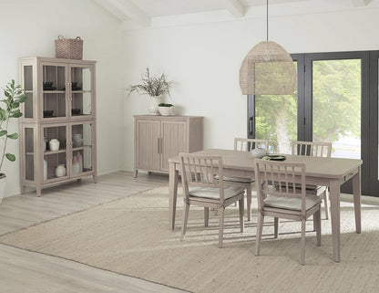 Modus Furniture - Camden Wood Dining Chair with Detachable Cushion in Chai and Oat - QATK63_1 view 8