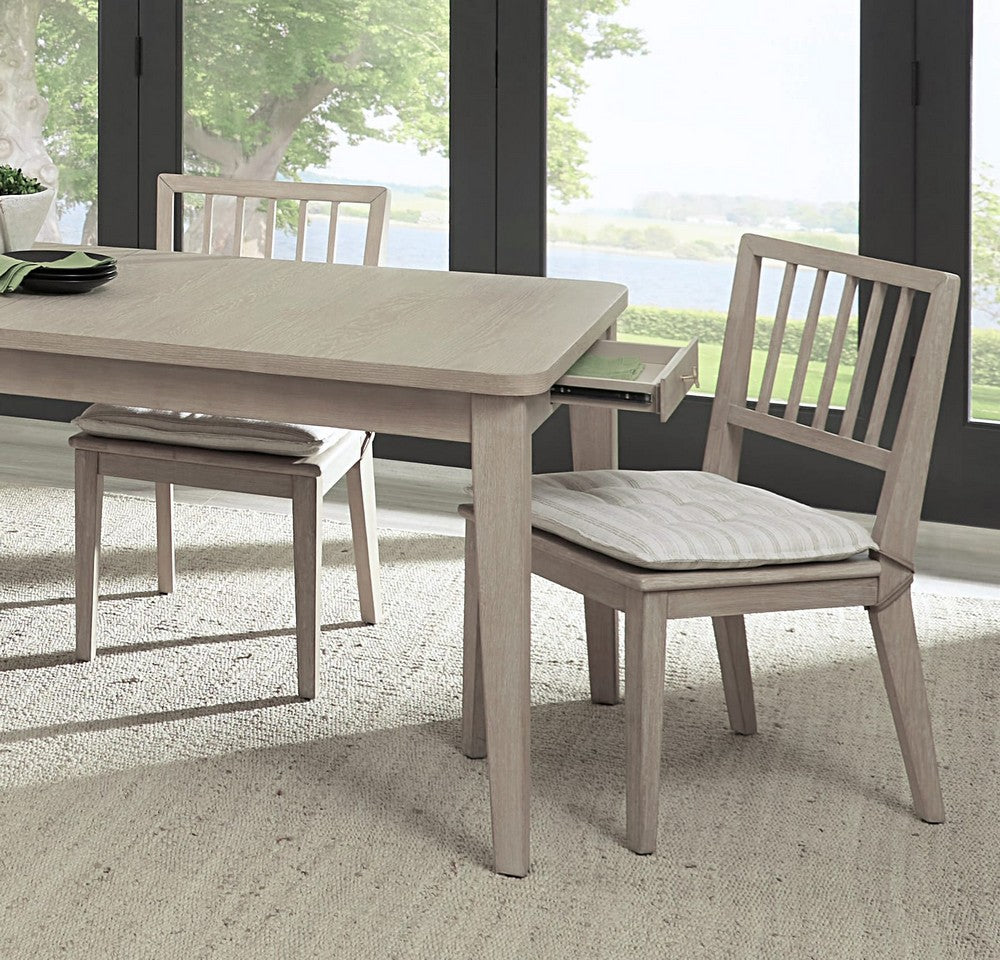 Modus Furniture - Camden Wood Dining Chair with Detachable Cushion in Chai and Oat Set of 2 - QATK63_2 view 5