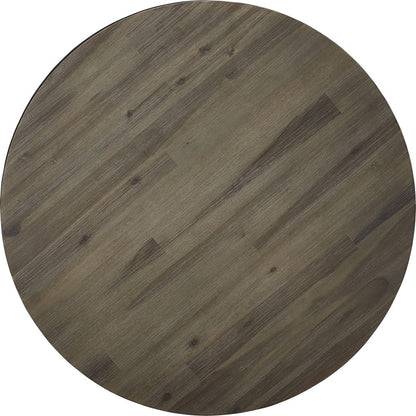 Modus Furniture - Canyon Solid Wood and Metal Round Coffee Table in Washed Grey - AE8721 view 2
