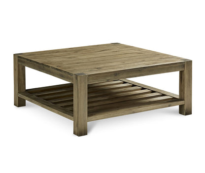 Modus Furniture - Canyon Solid Wood Square Coffee Table in Washed Grey - 3E8721S view 1