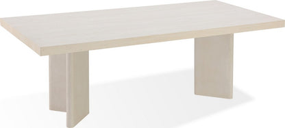 Modus Furniture - Caye Stone Top Double Pedestal Dining Table with Ivory Cement Base - PWSS60 view 1