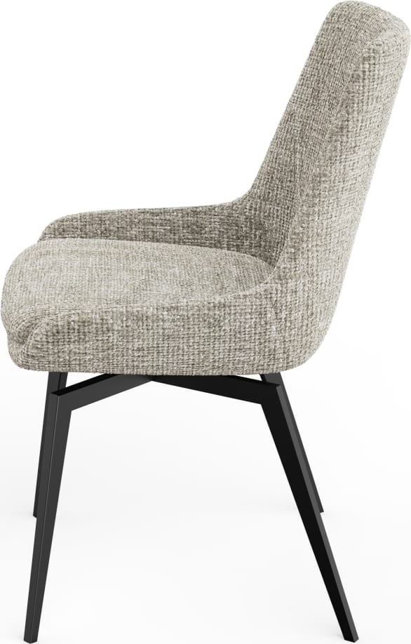 Modus Furniture - CEO 180 Degree Return Swivel Upholstered Dining Chair in Beige Set of 2 - TGXB64C_2 view 3