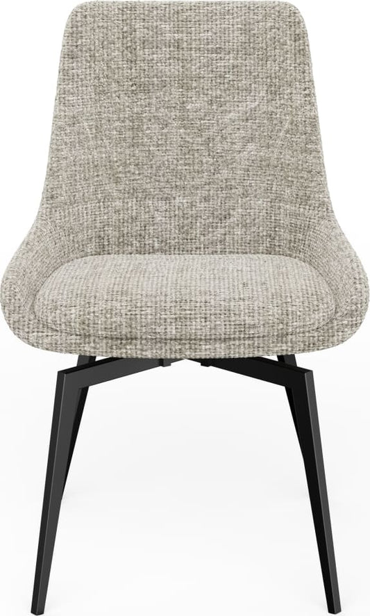 Modus Furniture - CEO 180 Degree Return Swivel Upholstered Dining Chair in Beige - TGXB64C_1 view 2