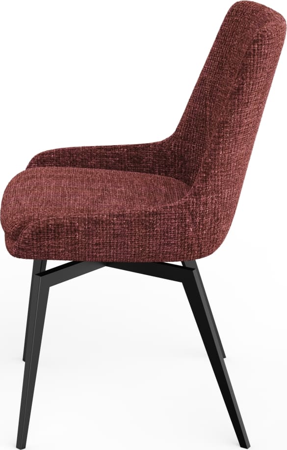 Modus Furniture - CEO 180 Degree Return Swivel Upholstered Dining Chair in Cherry Set of 2 - TGXB64B_2 view 3