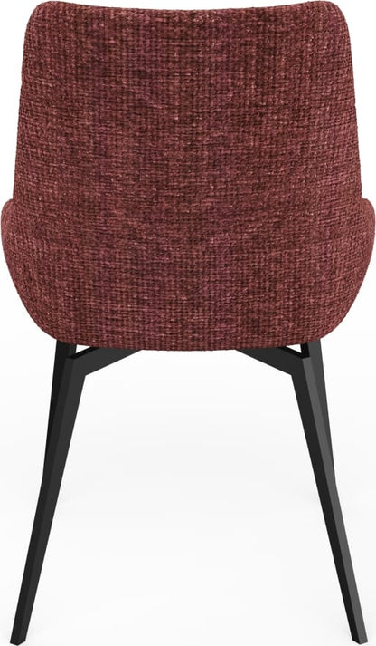Modus Furniture - CEO 180 Degree Return Swivel Upholstered Dining Chair in Cherry Set of 2 - TGXB64B_2 view 5