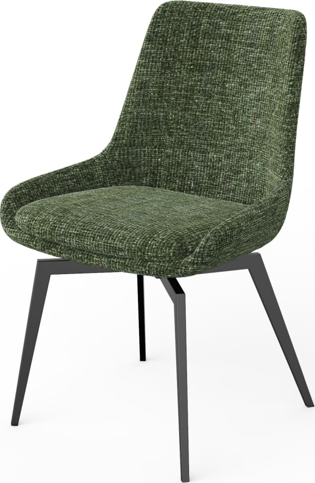 Modus Furniture - CEO 180 Degree Return Swivel Upholstered Dining Chair in Olive Set of 2 - TGXB64D_2 view 1