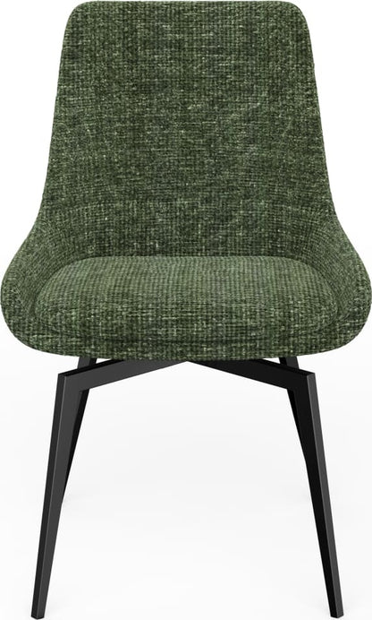 Modus Furniture - CEO 180 Degree Return Swivel Upholstered Dining Chair in Olive Set of 2 - TGXB64D_2 view 2