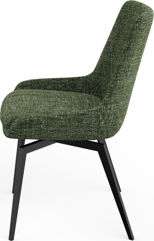 Modus Furniture - CEO 180 Degree Return Swivel Upholstered Dining Chair in Olive - TGXB64D_1 view 3