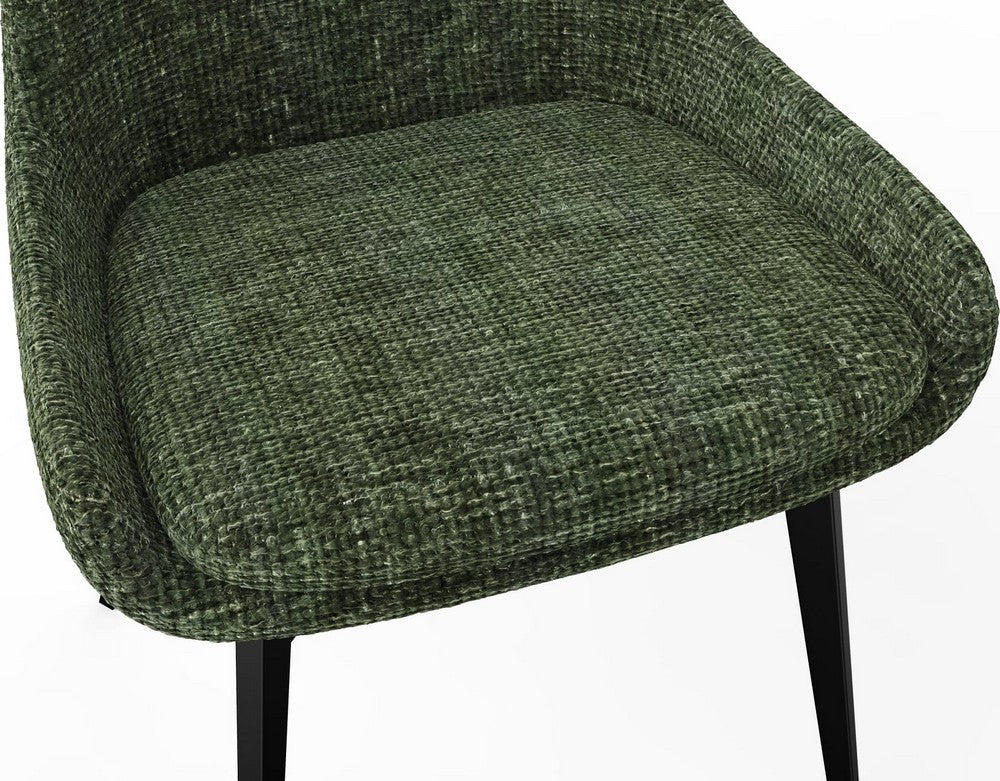 Modus Furniture - CEO 180 Degree Return Swivel Upholstered Dining Chair in Olive - TGXB64D_1 view 6