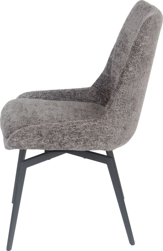 Modus Furniture - CEO 180 Degree Return Swivel Upholstered Dining Chair in Oyster - TGXB64_1 view 3