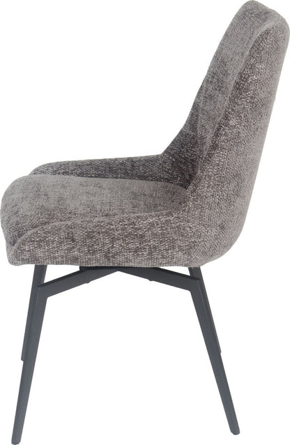 Modus Furniture - CEO 180 Degree Return Swivel Upholstered Dining Chair in Oyster - TGXB64_1 view 3