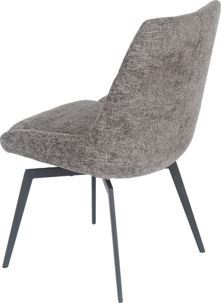 Modus Furniture - CEO 180 Degree Return Swivel Upholstered Dining Chair in Oyster - TGXB64_1 view 4