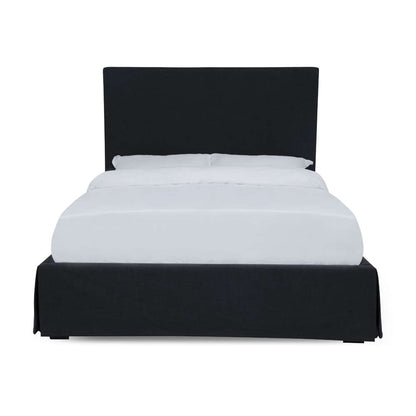 Modus Furniture - Cheviot Full-Size Upholstered Skirted Storage Panel Bed in Iron - CBB3J43 veiw 5