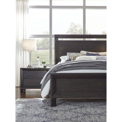 Modus Furniture - Chloe Queen-Size Solid Wood Bed in Basalt Grey - 3JU5H5_CLOSEOUT veiw 2