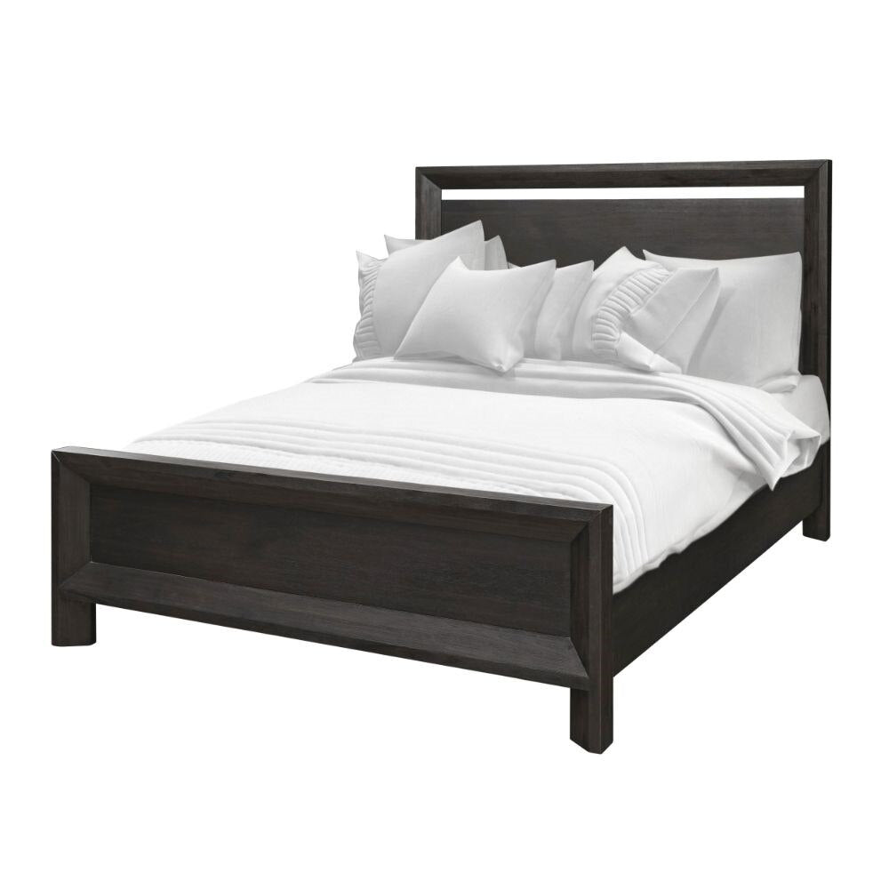 Modus Furniture - Chloe Queen-Size Solid Wood Bed in Basalt Grey - 3JU5H5_CLOSEOUT veiw 3