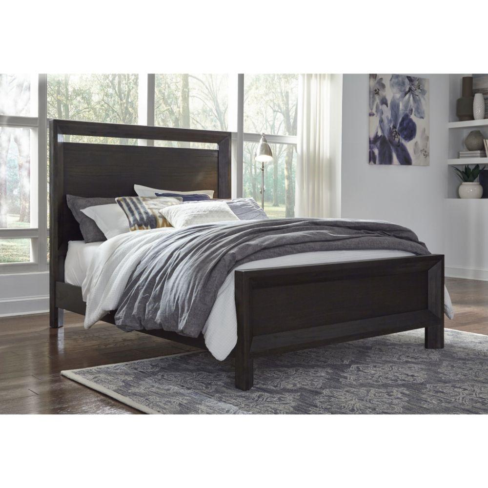 Modus Furniture - Chloe Queen-Size Solid Wood Bed in Basalt Grey - 3JU5H5_CLOSEOUT veiw 7