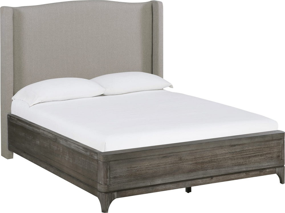 Modus Furniture - Cicero California King-size Wingback Upholstered Bed in Slate Grey - 2KS3A6 view 1