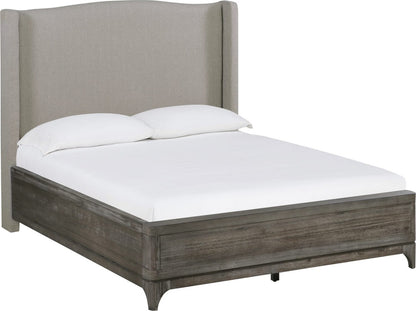 Modus Furniture - Cicero California King-size Wingback Upholstered Bed in Slate Grey - 2KS3A6 view 1